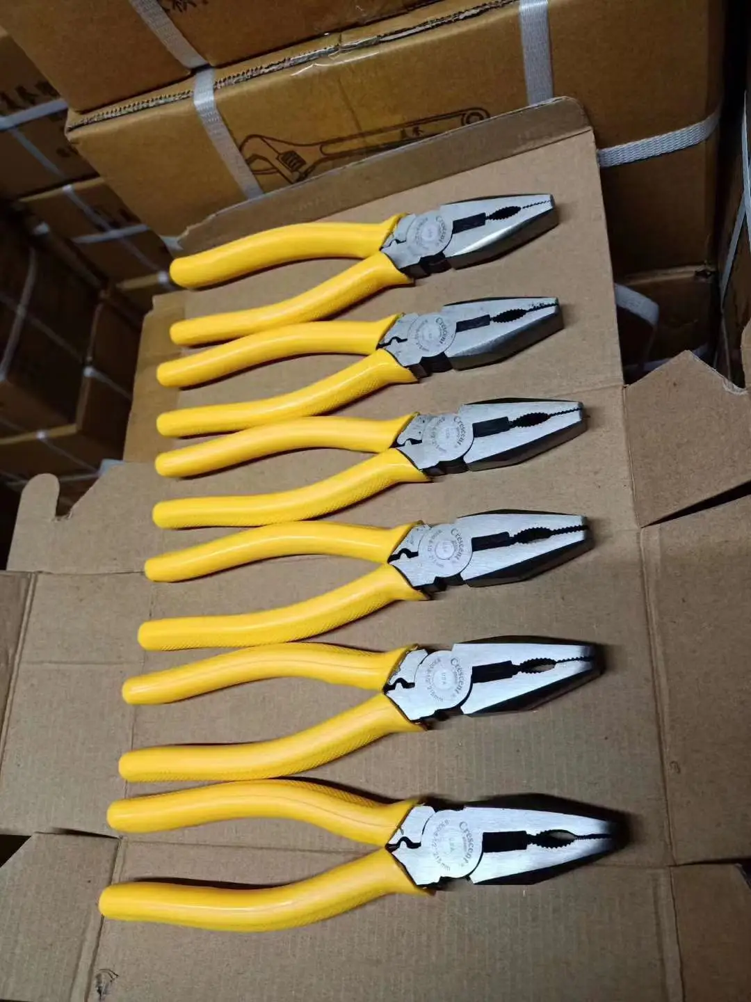 hand tool multi tools stainless steel pliers crimping cutting combination pliers for wire cutter with TPR handle