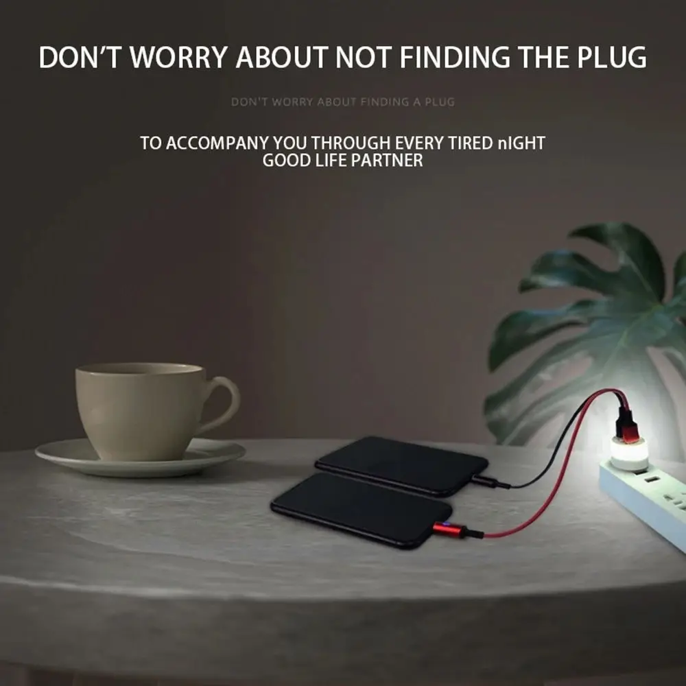 Mini USB Plug Lamp Computer Mobile Power Charging USB Book Lamps  LED Eye Protection Reading Light Small Round Light Night Light
