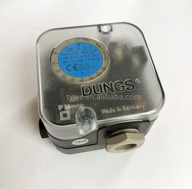 Переключатель давления LGW3A2P LGW10A2P LGW50A2P LGW150A2P DUNGS Pmax. Запасные части для горелки