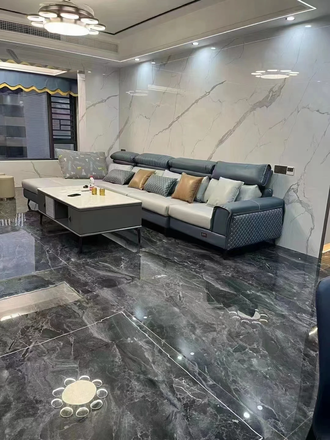 800x2600mm Artificial Stone  Big Size Slab Tiles  White Color Porcelain Tile Stone Marble