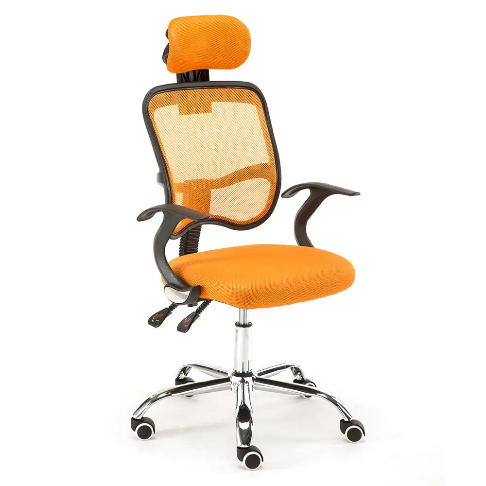 Wholesale Luxury Comfortable Ergonomic Office Chair Modern High Back Swivel Executive Manager Design Adjustable PU Metal Iron