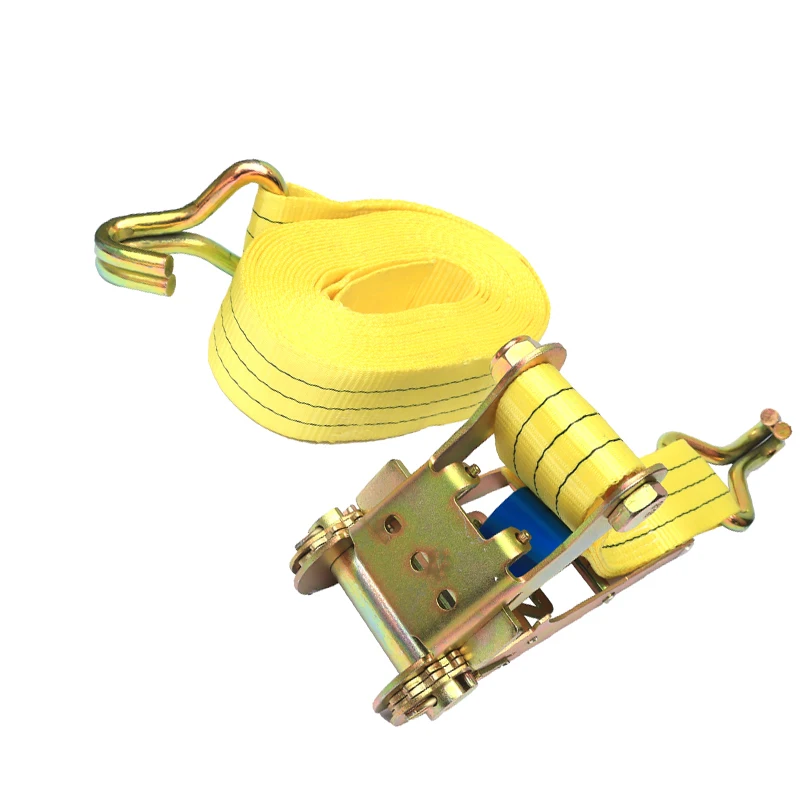 10ton motorcycle tie down straps polyester webbing for ratchet tie down straps ratchet strap with double J hook