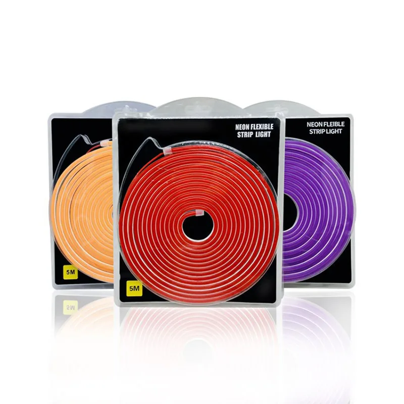 5meter/set DC12V 2835 6*12mm Narrow Neon light for signage flex string waterproof Bar led rope light