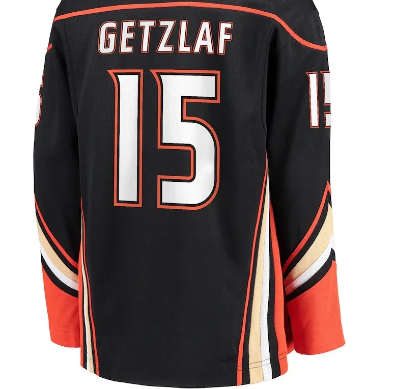 Custom Ice Hockey Jerseys Ducks 15 Ryan Getzlaf Jersey 36 John 46 Trevor Zegras 47 Hampus Lindholm 67 Rickard Rakell Stitched