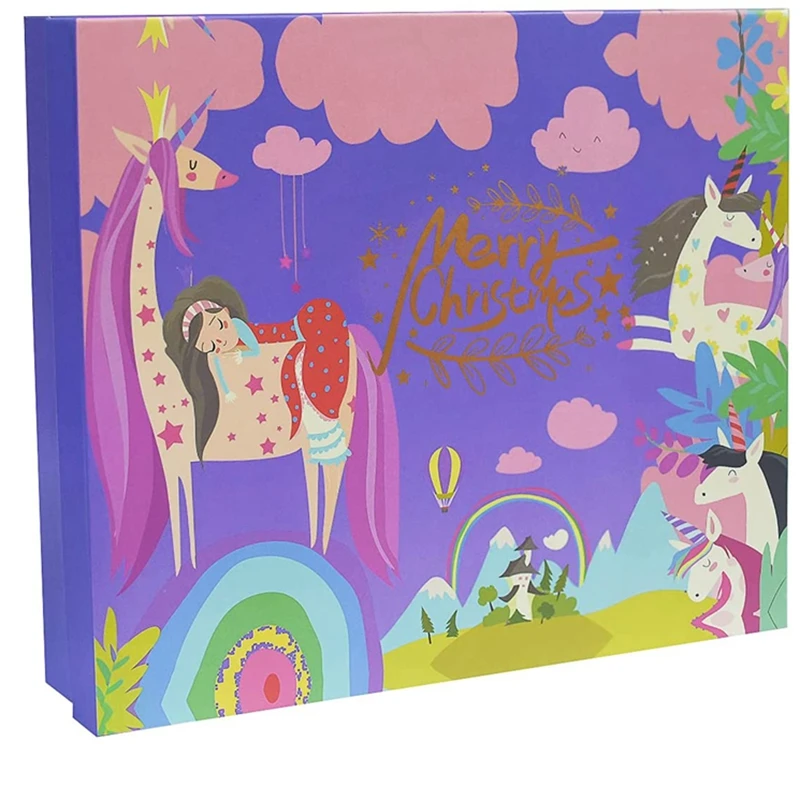 custom A4 size  3d  Pop Up Christmas Eve gift boxes for kids