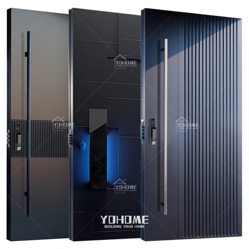 English style high security steel front door extra large entry door external entrance door