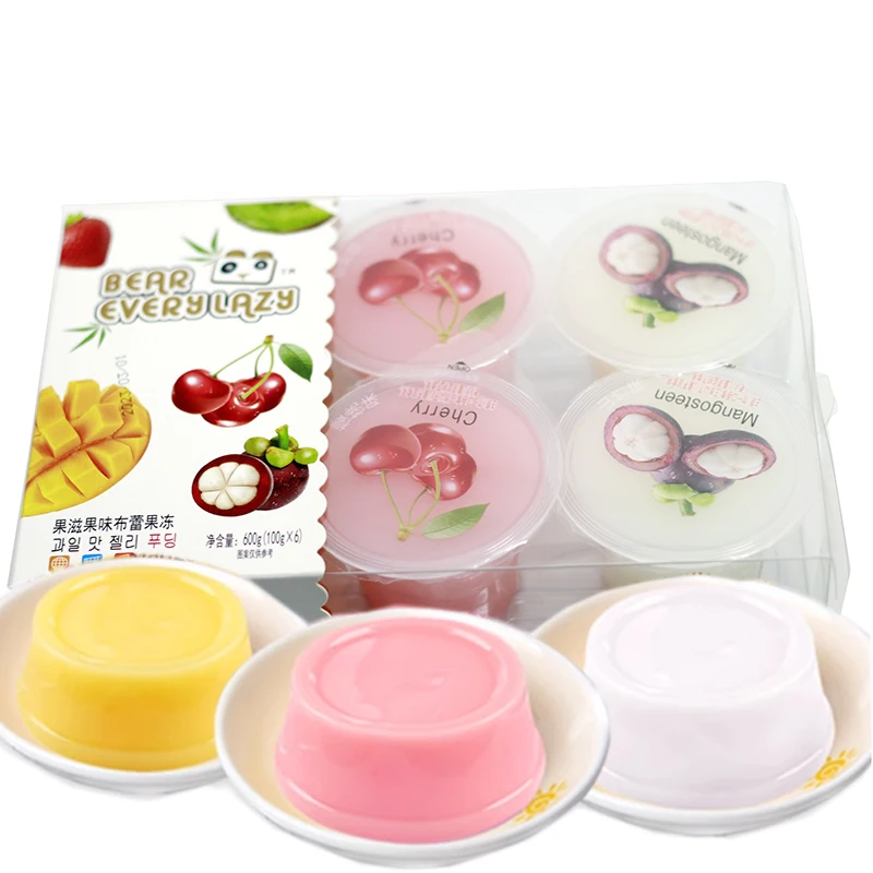 WDL оптовая продажа 480 г пудинг желе Малайзия фруктовый вкус конфеты для