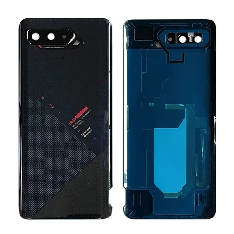 iParts Replacement For Asus ROG Phone 5 ZS673KS Battery Door Cover Back Glass Lens Black OEM Repair Parts Wholesale