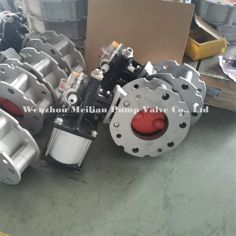 pneumatic/manual  flange powder butterfly valve for cement mixing plant, butterfly valve DN100-DN500