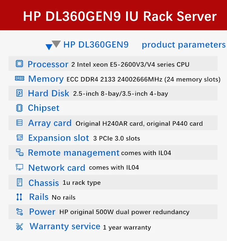  HPE ProLiant DL360 Gen10 стойка сервера hp g10