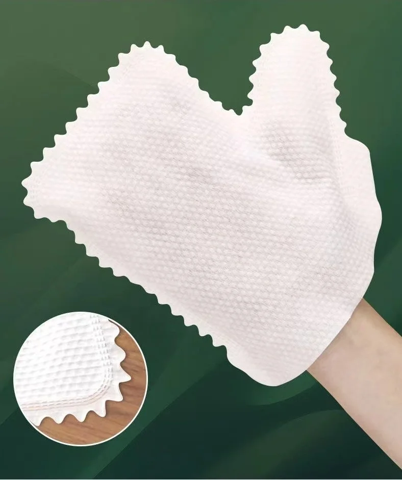 Lazy rags gloves multi-functional cleaning household artifacts non-woven dry and wet rags disposable dust gloves