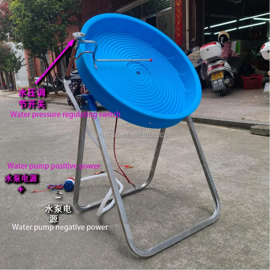Portable small mini Turbo separator, Rotary washing machine Mining Equipment automatic spiral Gold Prospecting Panning Machine