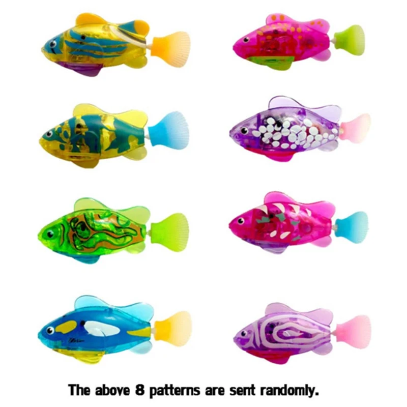 Good Quality Interactive Swimming Robot Fish Toy for Cat/Dog with LED Light Cat & Dog Toy
