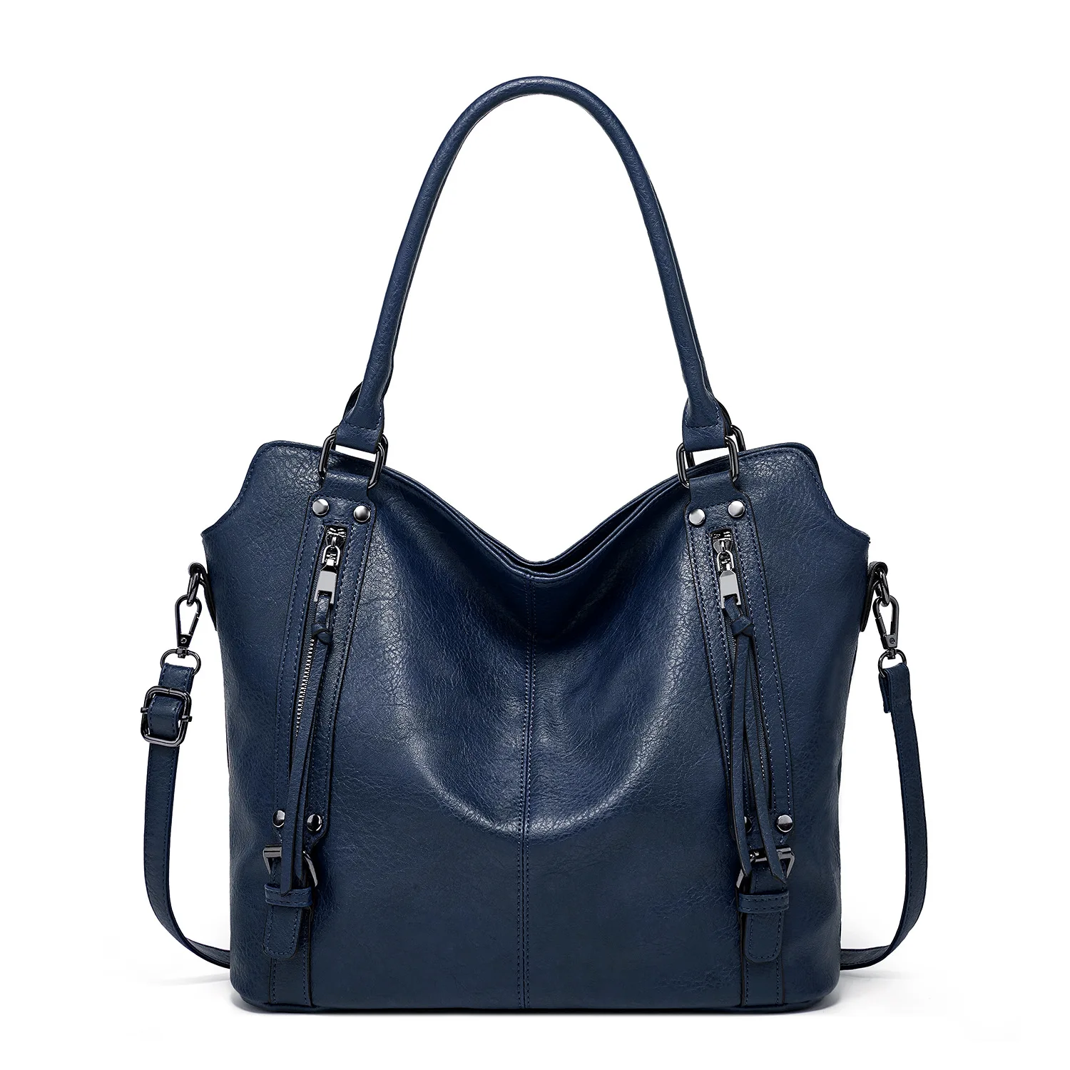 High Quality Big Capacity Women Handbag Luxury Women Bag Side Pockets Design Hand Bag PU Leather Totes Shoulder Bags Ladies