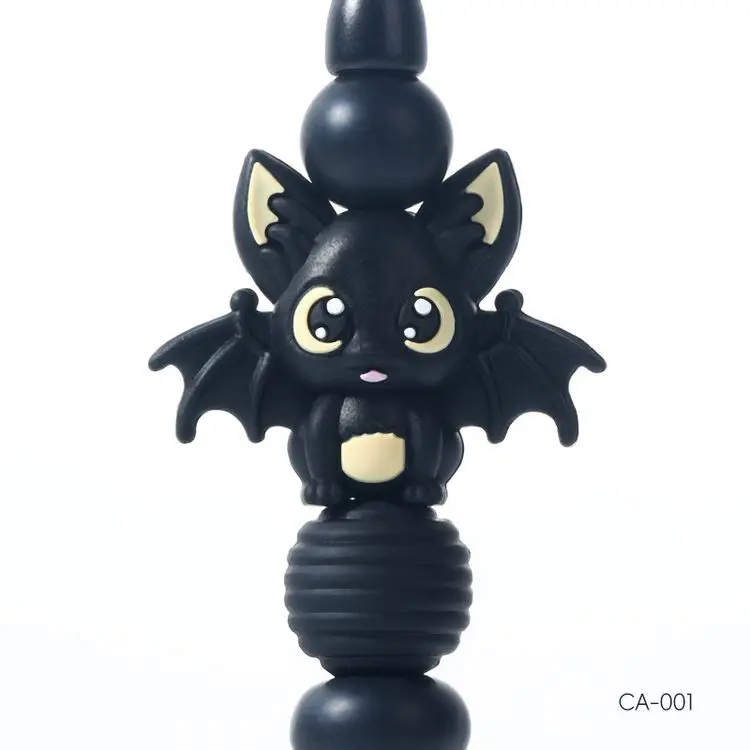 Хит продаж высокое качество нетоксичный дизайн Прорезыватель для зубов 3D бита упаковка ручки из бисера