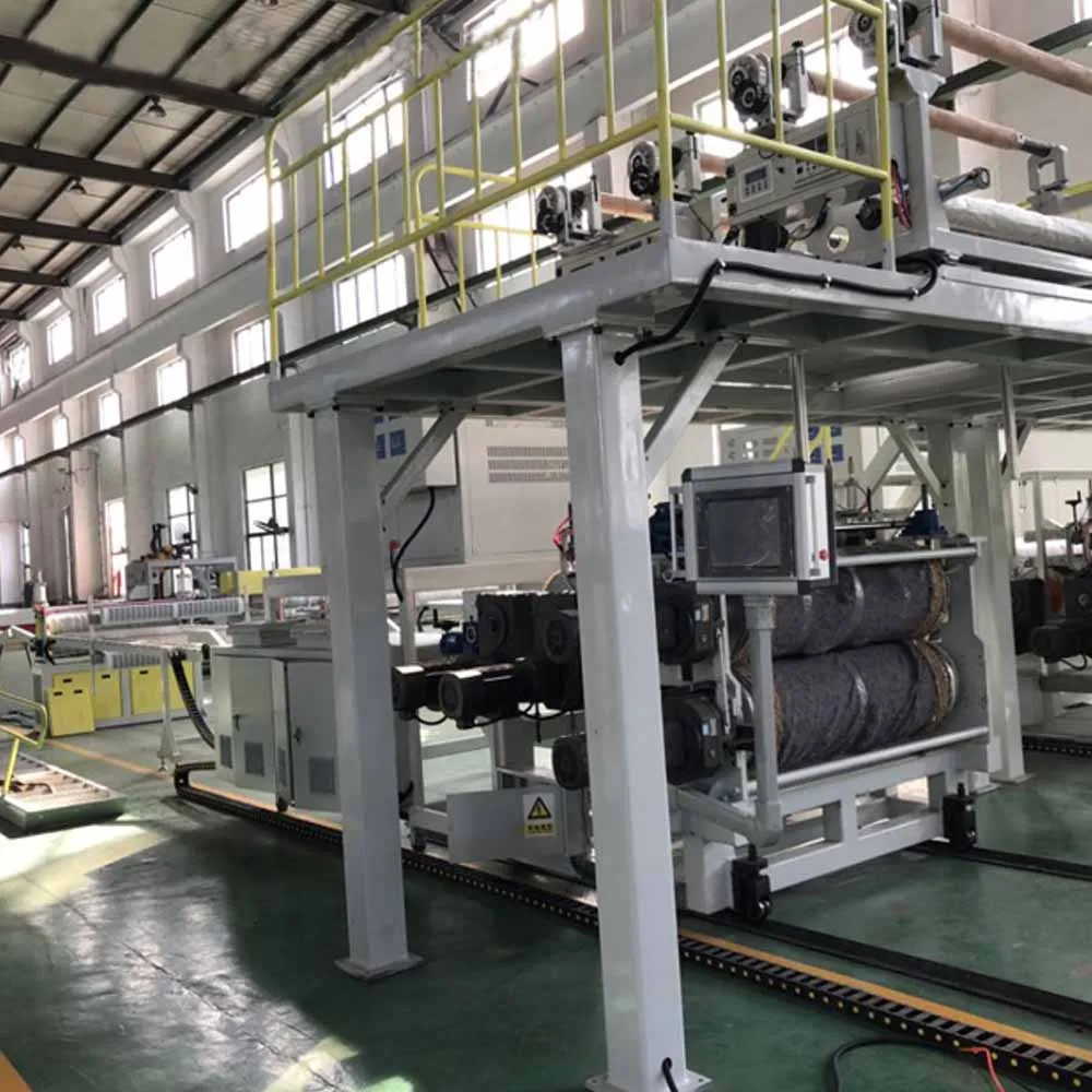 PVC plastic sheet SPC floor extrusion line extruder machine