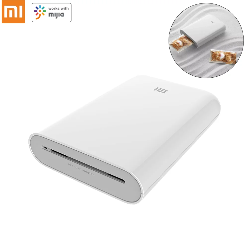 
Xiaomi Mi Pocket Printer 300dpi Portable Photo Mini DIY Share Wireless AR Video Printing 500mAh Pocket Printer 