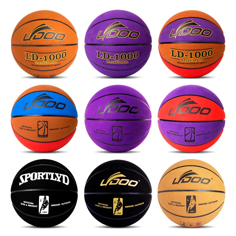 Premium Composite Leather Basketball Customized Standard Match Ball Custom Basketball Ball  Microfiber Suede  PU Basket Ball