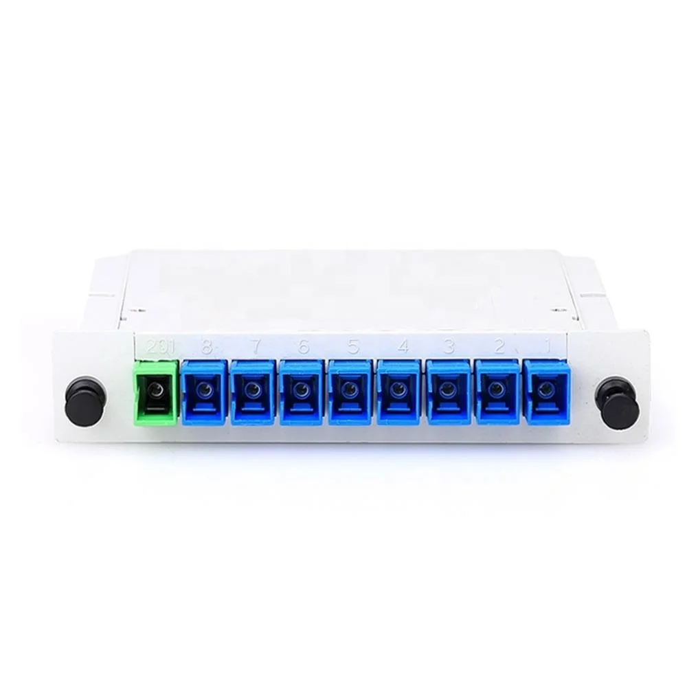 Оптоволоконный plc splitter фабрика питания 1x8