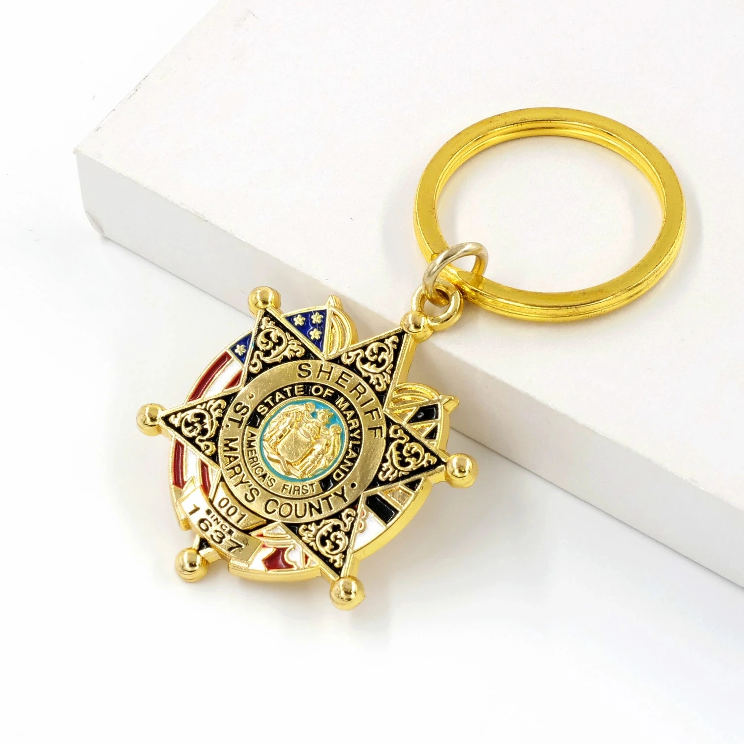 Изготовленный на заводе 3d-брелок с тиснением, горячая Распродажа, металлический брелок в форме звезды от производителя