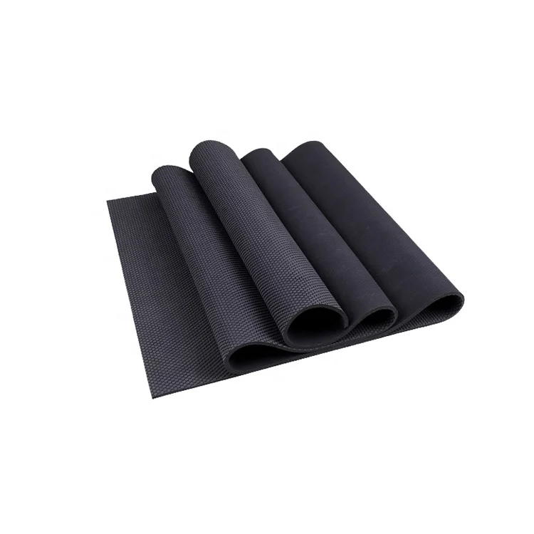 Custom OEM Personal Open Cell Foam Rubber Yoga Mat Super Grip All Natural Rubber Base Nylon Mesh Top Quality Mat Yoga Factory