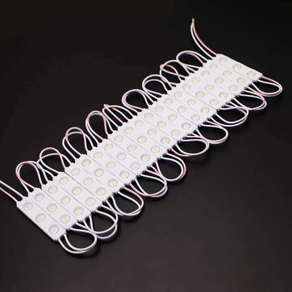 12v 3 light sign lens 1.5w modulo de led mini smd led module injection 2835 led modules