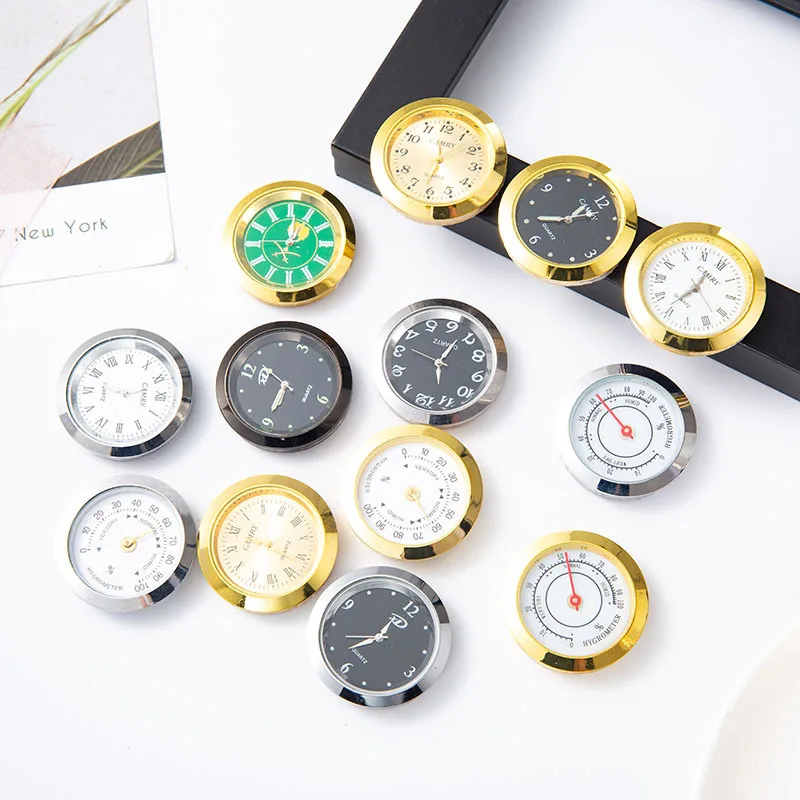 Детали для деревянного стола часы со вставкой круглые из сплава головка часов хрустальных поделок украшение автомобиля