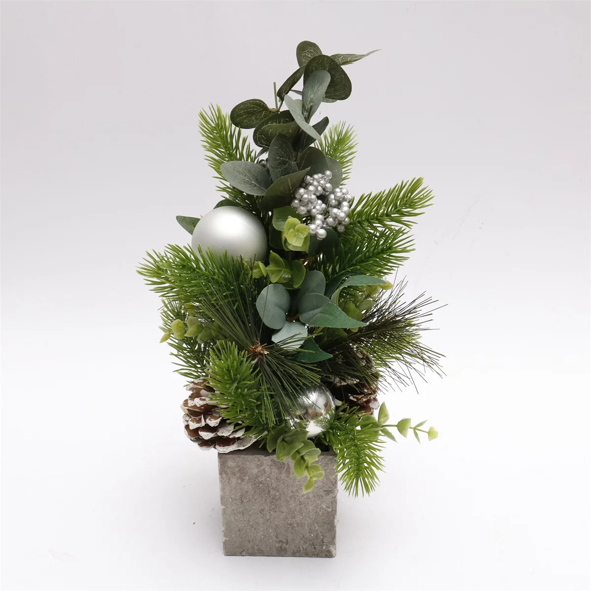 New designs wholesale green PVC Christmas table top decorated tree new trend mini Christmas tree