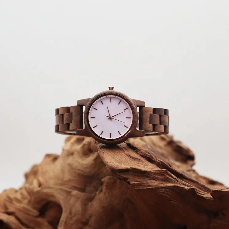 Charm new fashionable custom your own brand watch wood wristwatches women holz uhr own brand