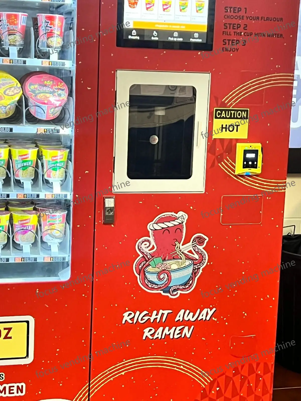 Ramen Vending Machine maggi Instant Noodle Vending Machine with Hot Water