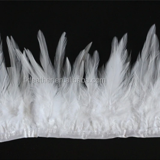Отбеленный материал петушиного хвоста для обрезки платья