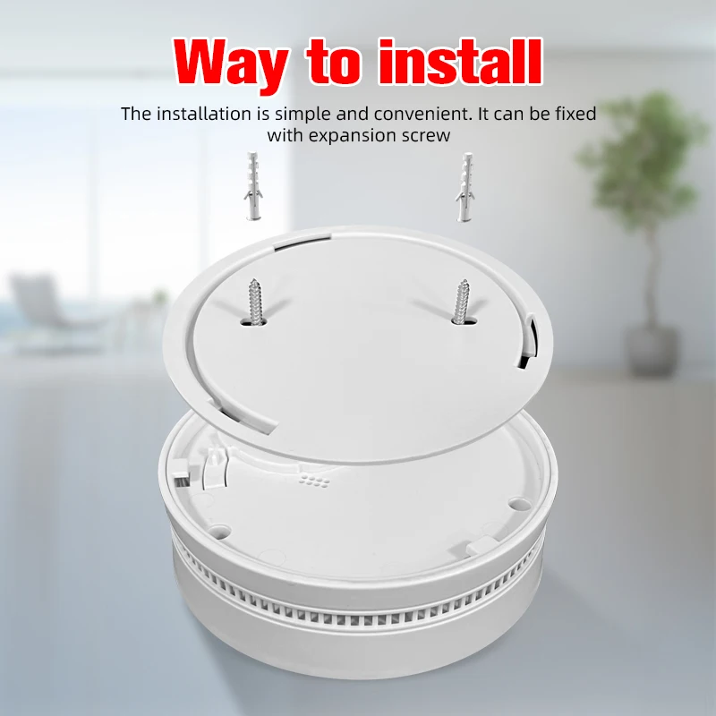 Hot Sell Fire Bell Sounder Detection Wireless 85Db Smoke Leak Alarm Sensor Plastic Cover Fire Alarm Smoke Detector Manufacturer