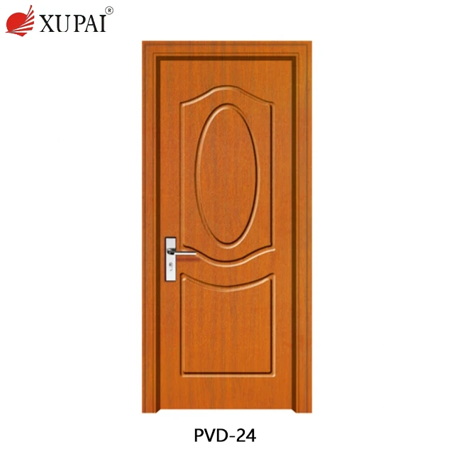 New style solid wooden door plywood door pakistan solid core pvc membrane door