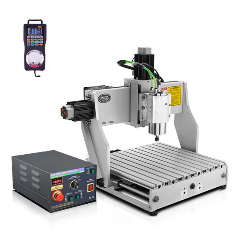 
Hot sale CNC wood router 400*300 working area 1500w spindle 4 axis rotary 360 aluminum engraving machine 