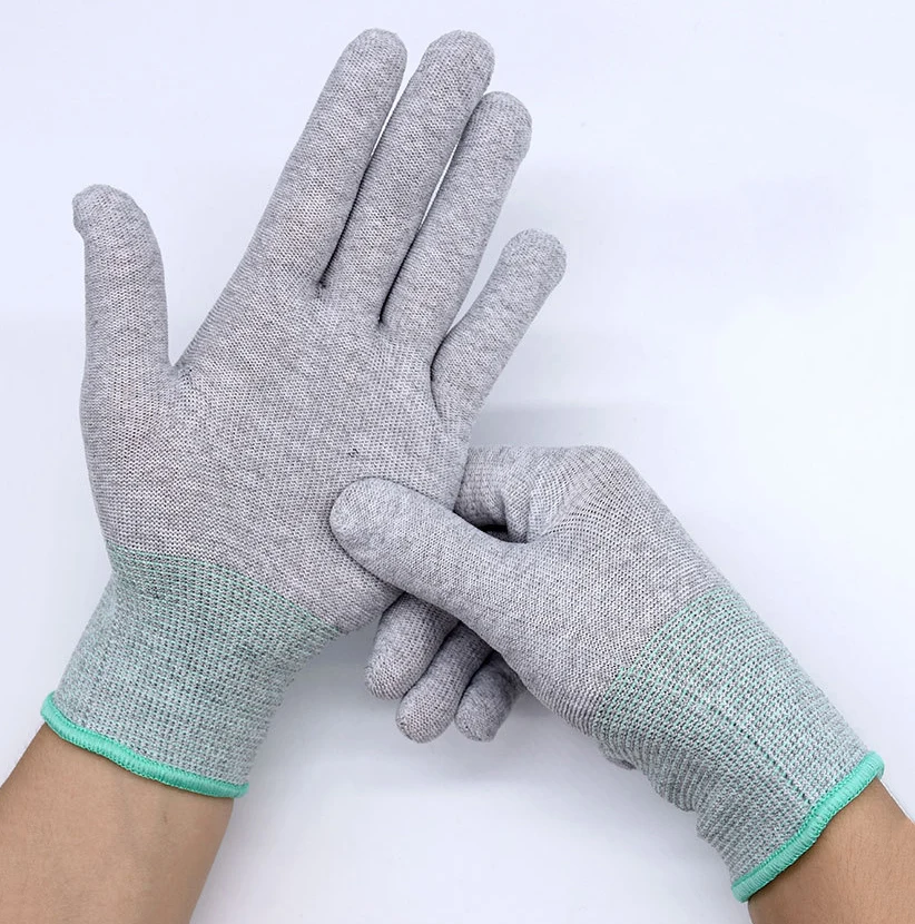 SKPURE 13 Gauge high density carbon fiber yarn knit anti static glove ESD safety glove