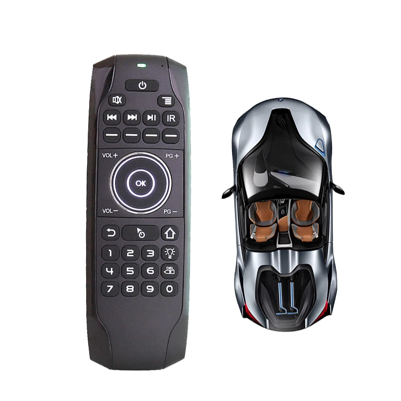 Universal IR Learning 2.4G Wireless G7 English Backlit Air Mouse Remote Control with USB Receiver For Android TV Box PC