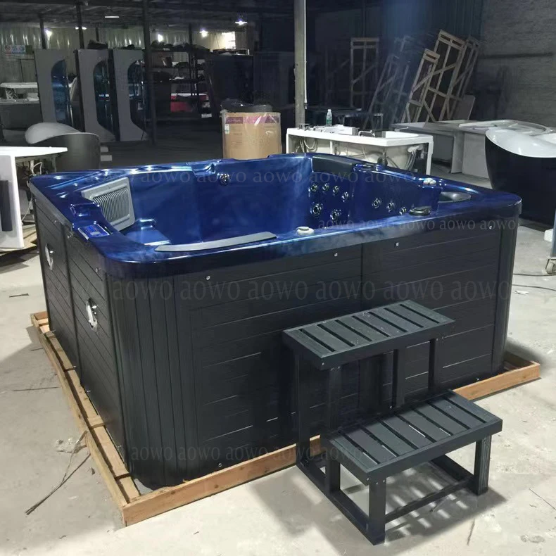 620 Square home massage tent hot tube outdoor spa pool baignoire salle de lazy jacu-zzier Hanssi swim spa family container use