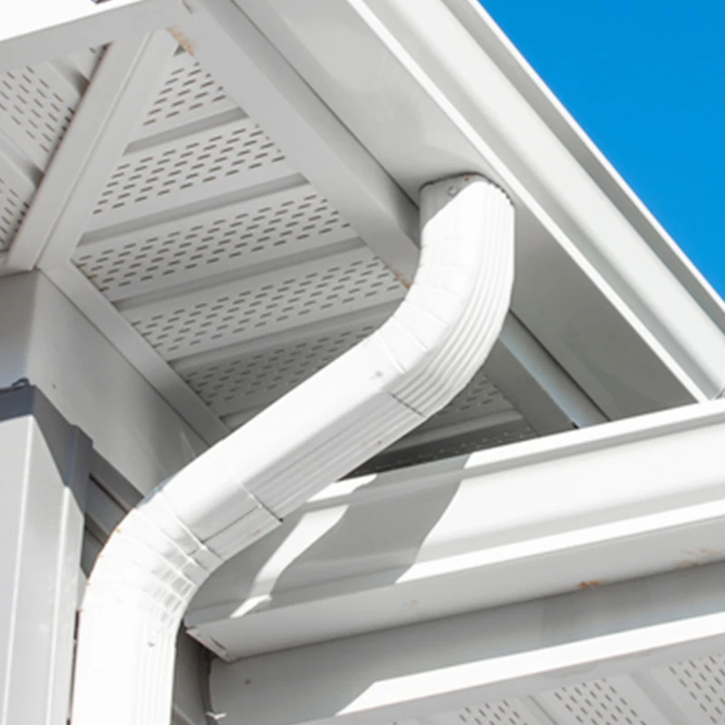 Low Price Factory aluminium Gutter Elbows White Gutter Elbows 75 degrees Gutter Elbows