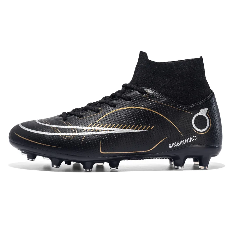 Фабричные белые футбольные бутсы Oem для мальчиков High Top Indoor Turf Futsal FG мужчин