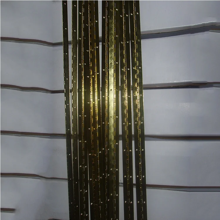 Best selling cheap furniture accessories brass long piano hinges