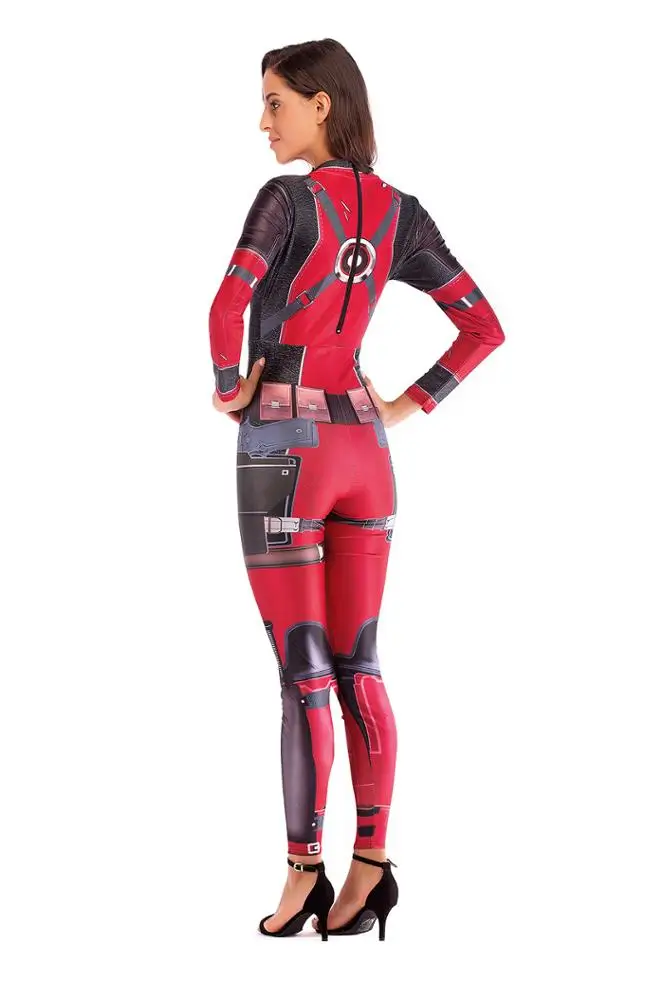 
Sexy Women Cosplay Jumpsuits Print Costumes Tight Bodysuit N37-16 