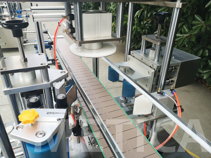 METICA Automatic adhesive sticker Paint can Bucket Pail Labeling Machine 5L 10L 15L 20L