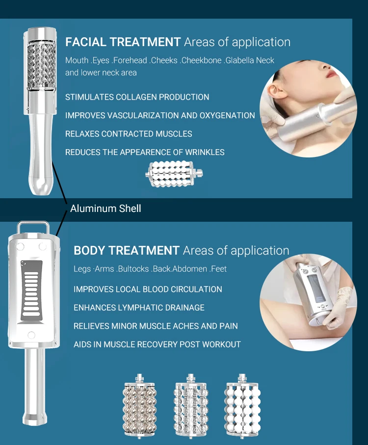 Dual Aluminum Handpieces Roller Massage Endo Roller Body Slimming Machine Rolling Therapy for Muscle Relax Lymphatic Drainage