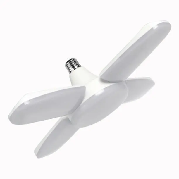 Folding Ceiling Light 4 Angle Adjustable Blades LED High Bay Light 120W Workshop Market Store Used Lamp LED Garage Light