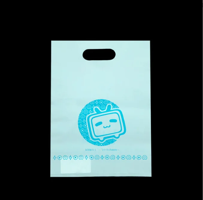 Customized pe plastic tote bag degradable  customized vest bag shopping bag