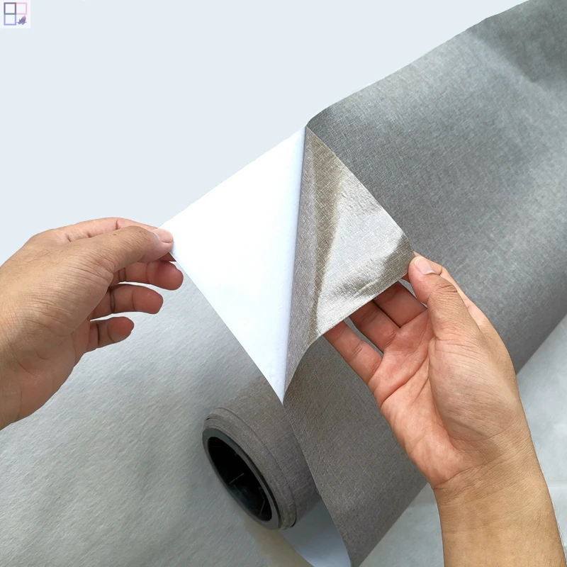 Self-Adhesive Wall Paper Rolls Peel and Stick Contact non woven fabric Removable Waterproof wallpaper