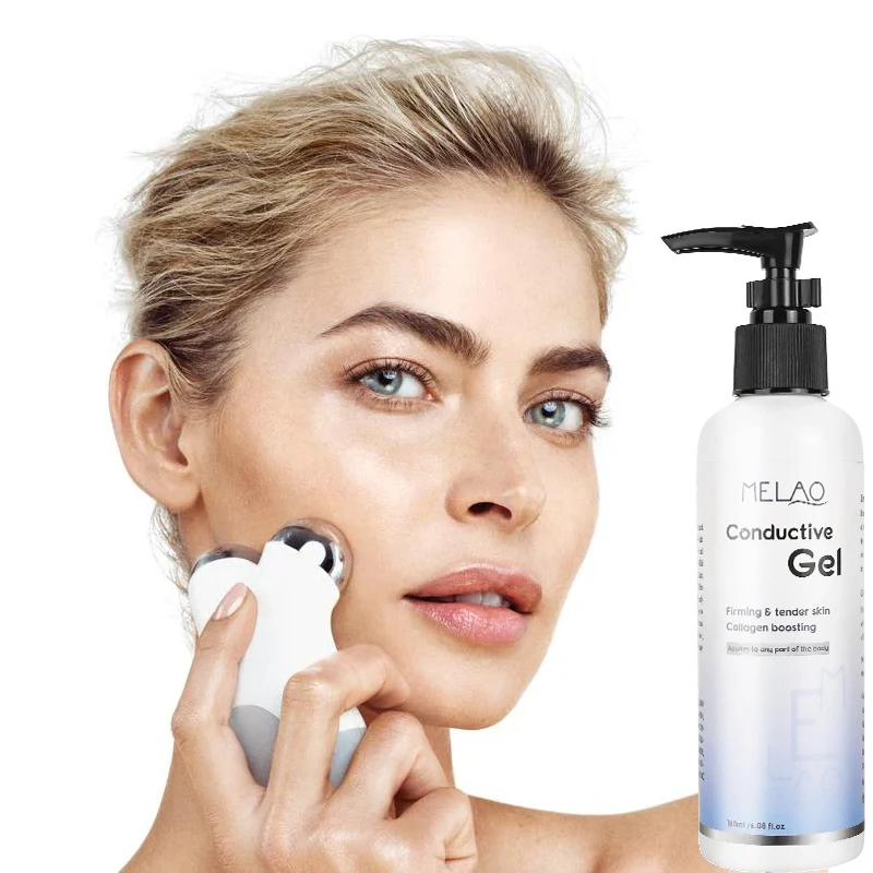 Private Label Conductive Gel With Hyaluronic Acid Collagen Peptide Vitamin E Facial Hydrating Leave-On Conductive Gel For Face