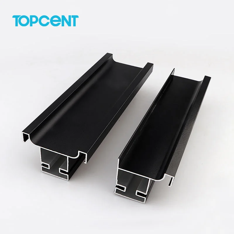Topcent Kitchen Cabinet Extruded Gola Profile Handle Aluminum Alloy Drawer Knob Pull Wardrobe Cupboard Invisible Handle