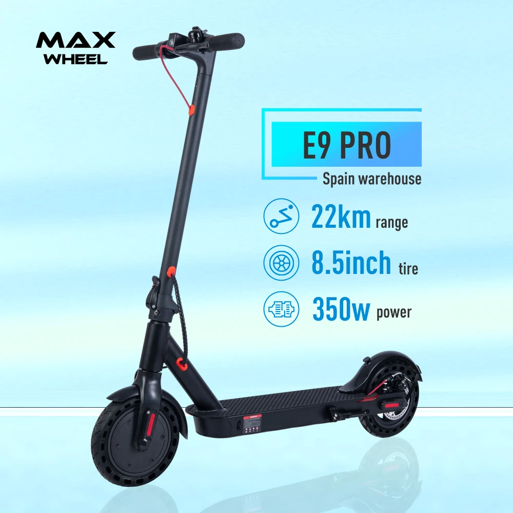 Модный электрический скутер для взрослых складной E9 Pro 36v 350w 7.5a е-скутер способный преодолевать Броды, способный преодолевать Броды для взрослых дешевый Китай Электрический скутер