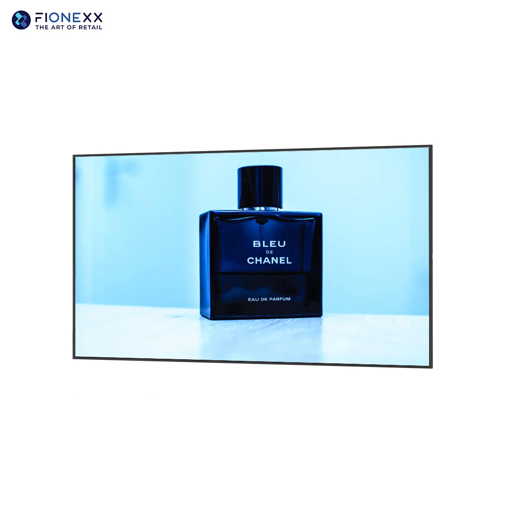 ultra slim high brightness 400 nits window facing advertising screen lcd digital signage monitor display for shop